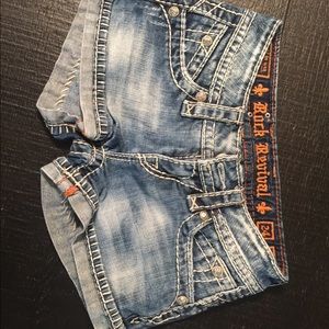 24” waist Rock Revival shorts